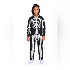 Tipsy Elves Kids Skeleton Unisex Jumpsuit for Boys and Girls LARGE